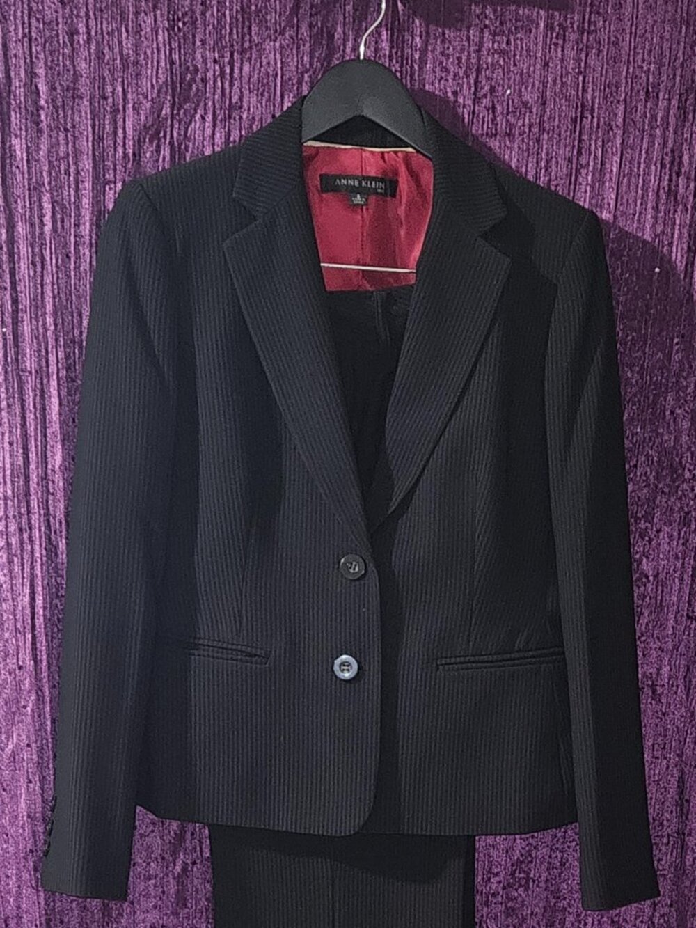 Anne Klein Black Suit, Size 6